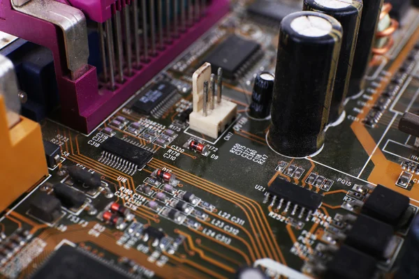 Motherboard, Makroansicht — Stockfoto