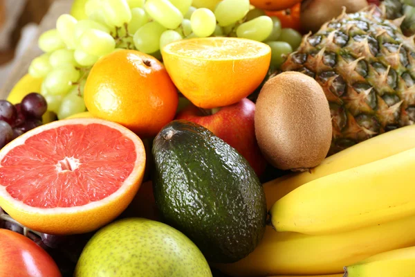 Assortment of exotic fruits close-up — Stock Photo, Image