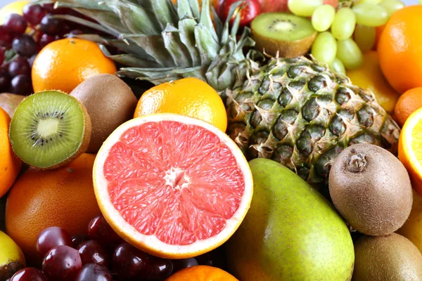 Assortment of exotic fruits close-up — Stock Photo, Image