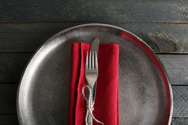 Silverware tied with rope — Stock Photo, Image