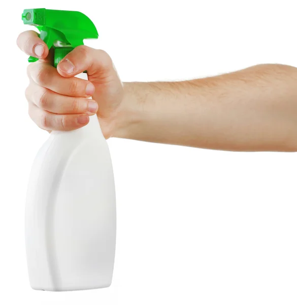 Male hand with sprayer — Stock Photo, Image