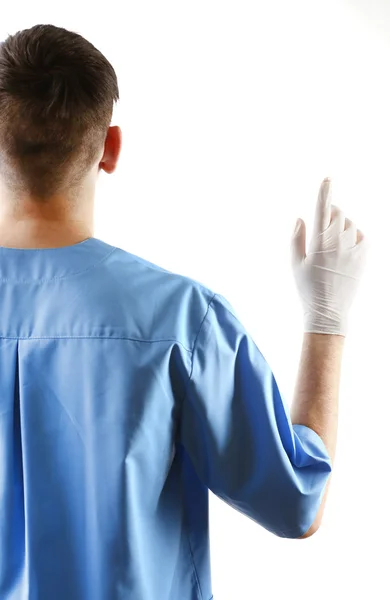 Рука лікаря в стерильних рукавичках — стокове фото