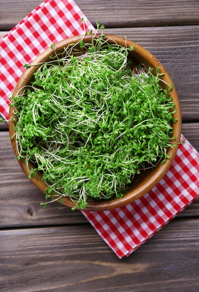Fresh cress salad — Stock Photo, Image