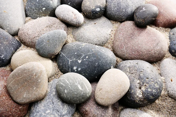 Gray sea pebbles — Stock Photo, Image