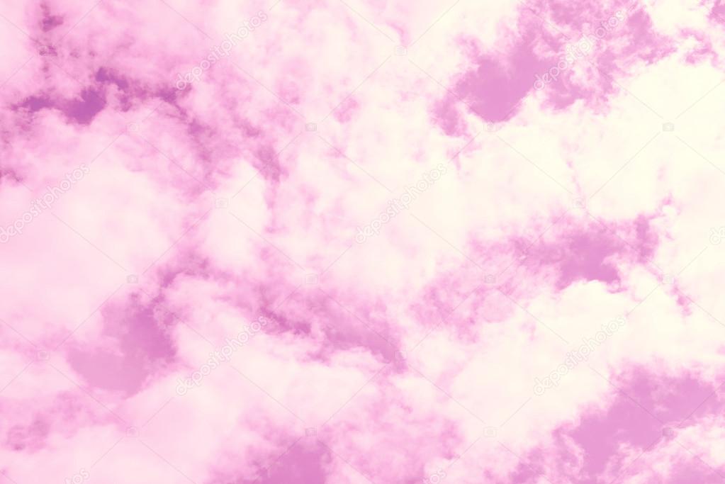Lilac sky background with clouds