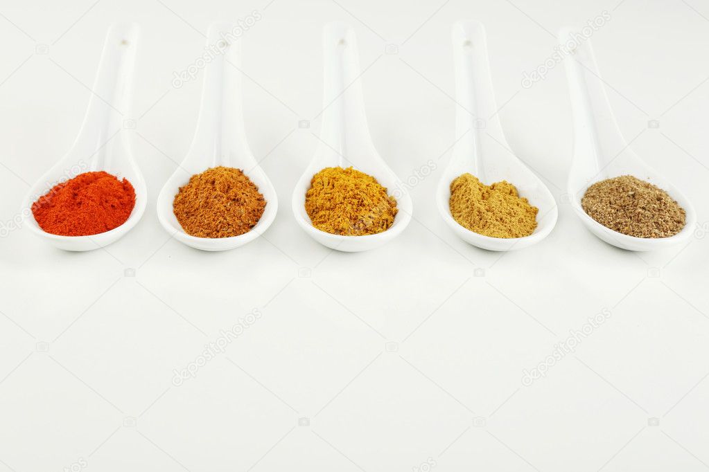 Different kinds of spices