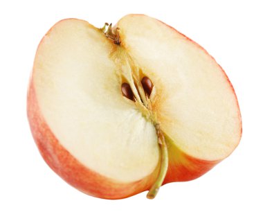 Apple üzerinde beyaz izole kesmek