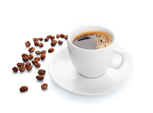 सफेद पर अलग कॉफी का कप — स्टॉक फ़ोटो, इमेज