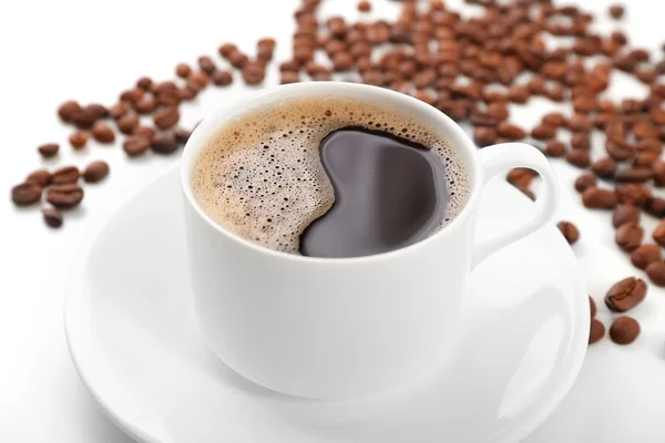 Kopje koffie close-up — Stockfoto