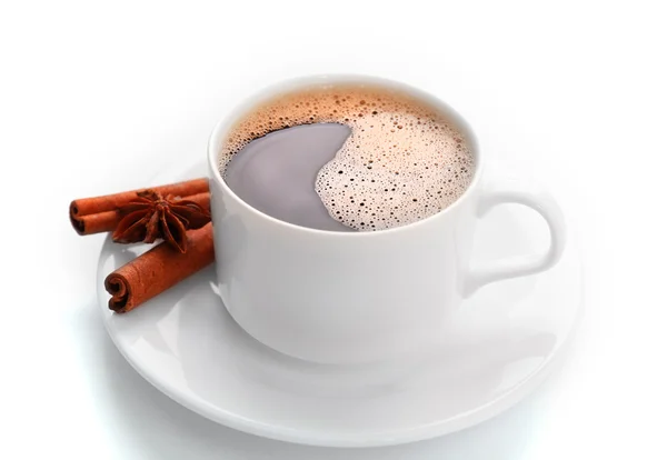 Copa de café aislado en blanco — Foto de Stock