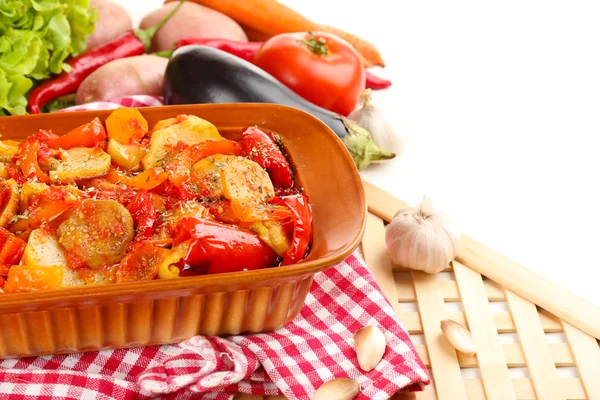 Ragú de verduras en la mesa, primer plano — Foto de Stock