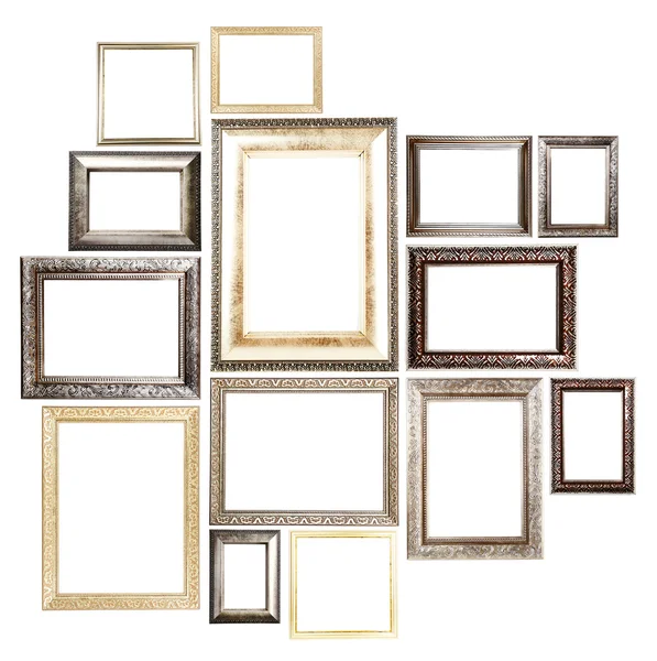 Collection of frames isolated on white — Stock Photo, Image