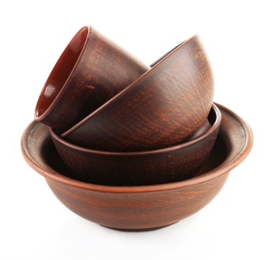 Seramik üzerine beyaz izole