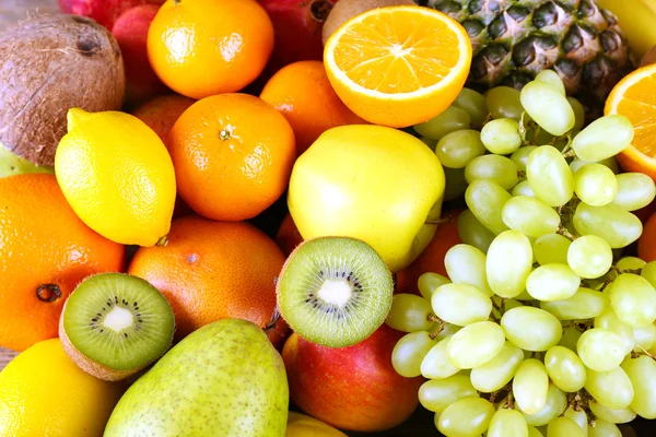 Assortment of exotic fruits close-up — Stock Photo, Image
