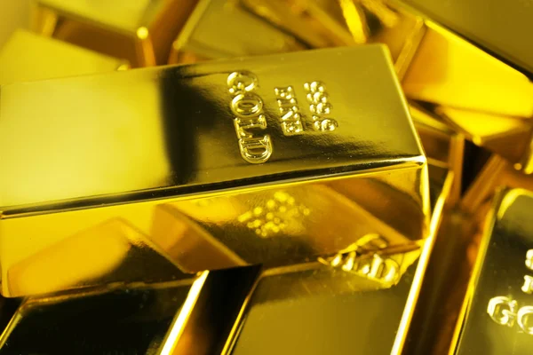 Gold bars close-up — Stock Photo, Image