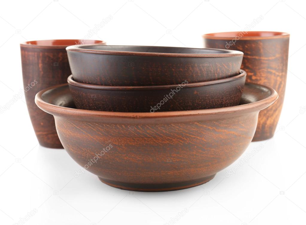 Pottery isolated on white