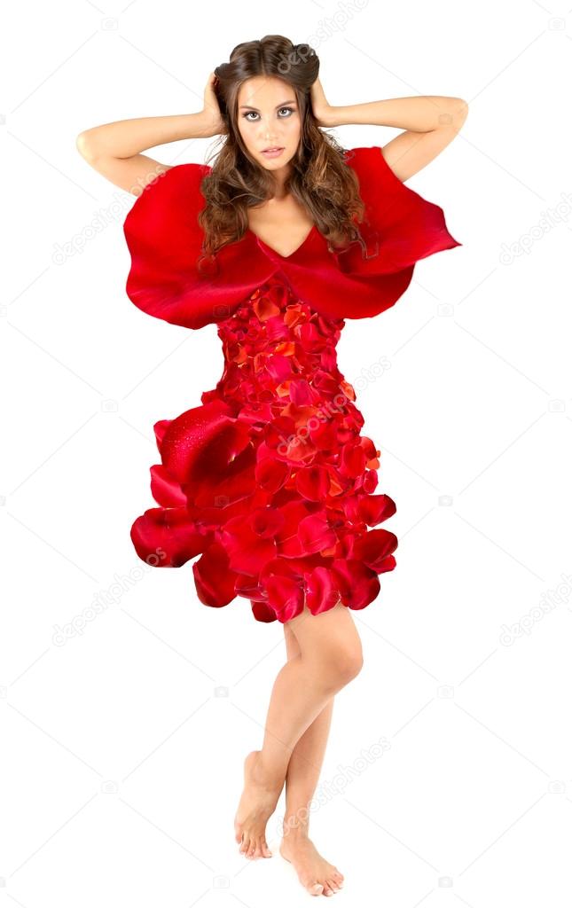 rose petal dress