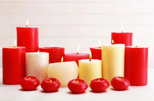 Candele romantiche, concetto d'amore — Foto Stock