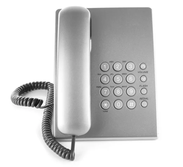 Conjunto de telefone isolado em branco — Fotografia de Stock