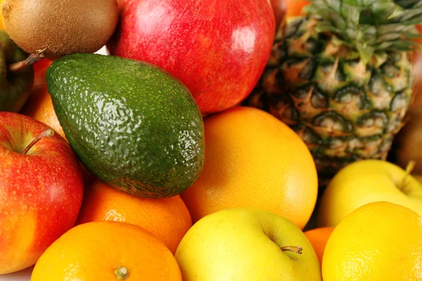 Assortment of exotic fruits close-up — Stock Photo, Image