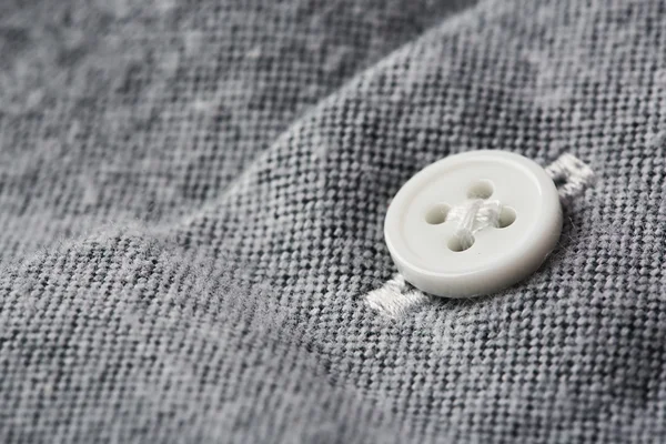 Button on clothes close up — Stock Photo, Image