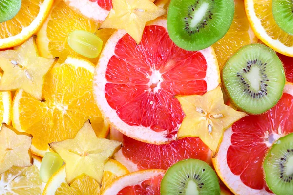 Нарізаних фруктів фону — стокове фото