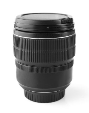 Kamera lensi beyaz üzerine izole edildi