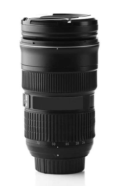 Camera lens isolate don white — Stock Photo, Image