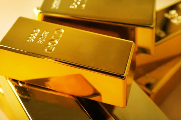 Gold bars close-up — Stock Photo, Image