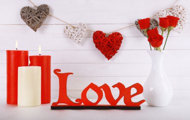 Mumlar, aşk kavramı ile romantik hediye