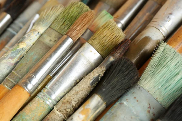 Different paintbrushes close up — Stock Photo, Image