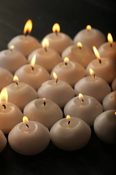 Burning candles close-up — Stock Photo, Image