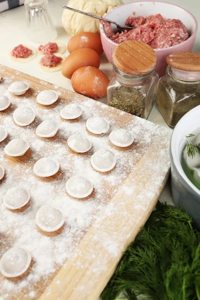 Cooking dumplings close-up — Stock Photo, Image
