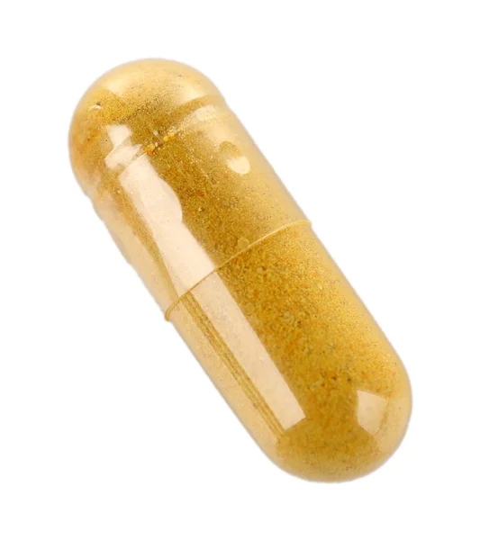 Medicine capsule isolated on white — Stock Photo, Image