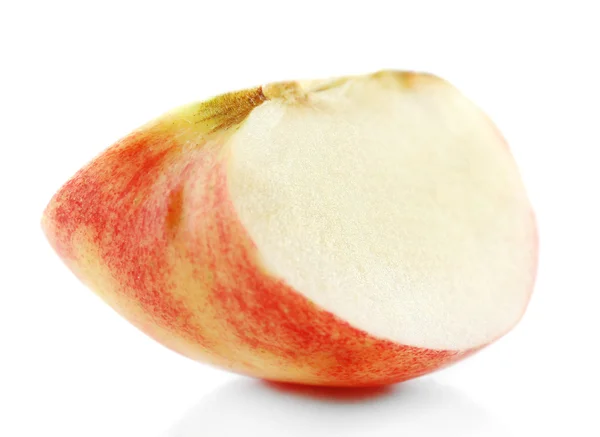 Cut apple isolated on white — Stock Photo, Image