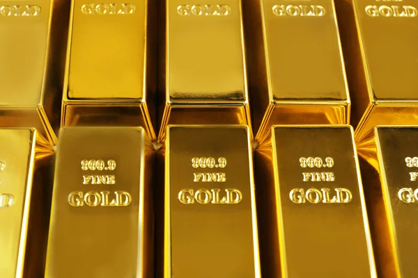 Gold bars close-up — Stock Photo, Image