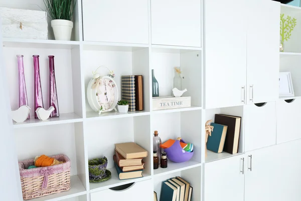 Modern design interior of room with closet, indoors — Stock Photo, Image