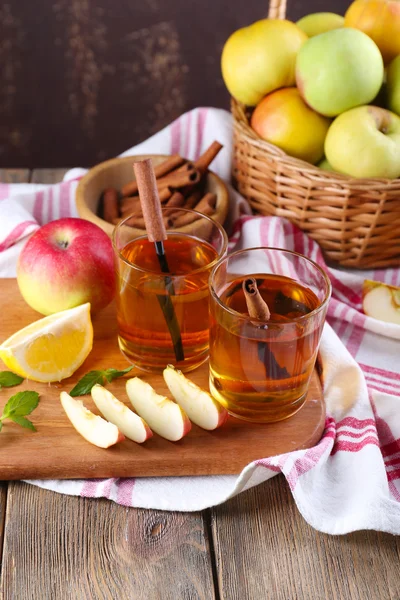 Stilleven met appel cider — Stockfoto