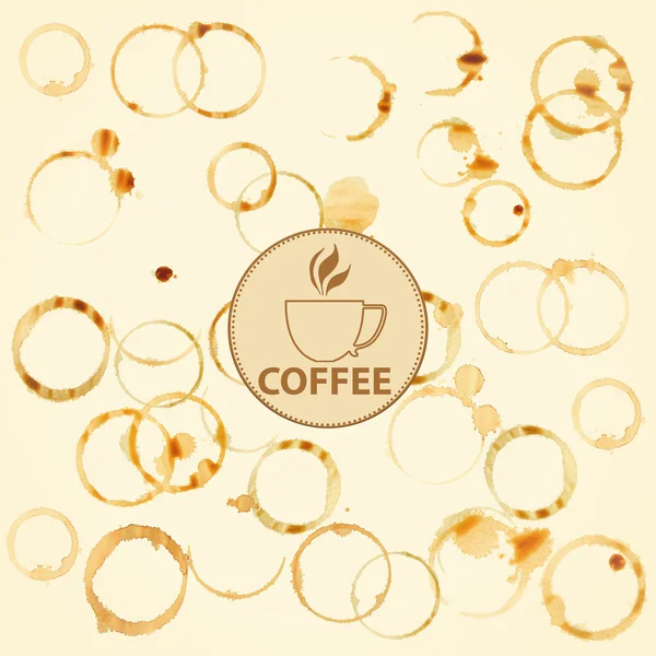 Coffee stains background — Stock Photo, Image