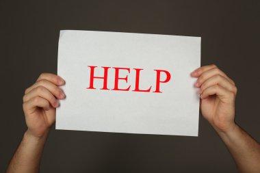 Erkek elinde kayıt yardım