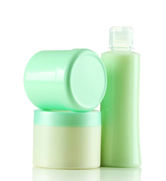 Cosmetic bottles isolated on white background — Stock Photo, Image