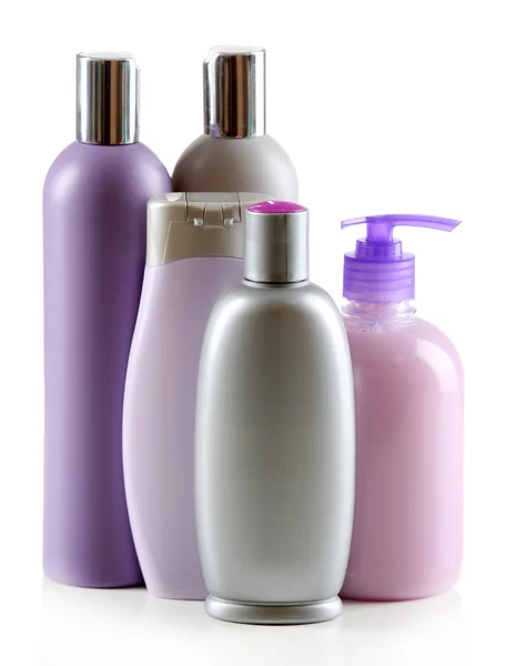 Kosmetiska flaskor isolerade på vit bakgrund — Stockfoto