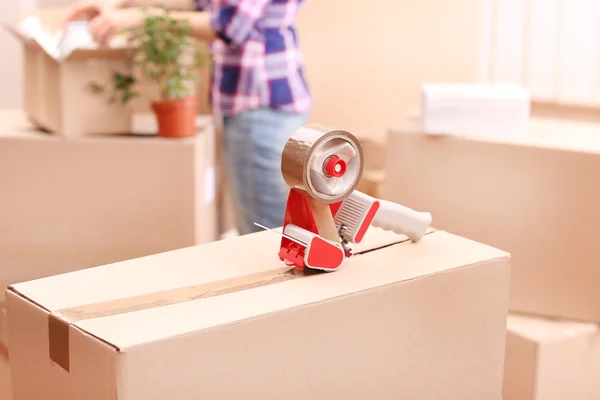 Packing boxes close-up — Stock Photo, Image