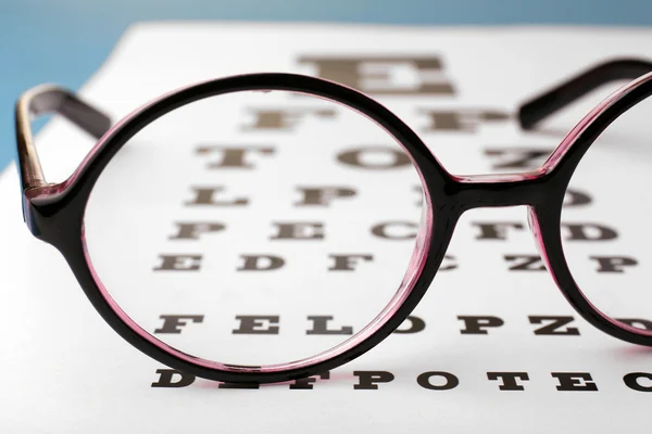 Gafas en primer plano gráfico de los ojos — Foto de Stock