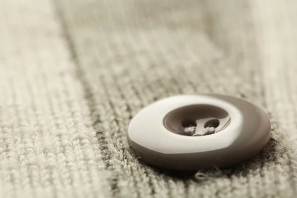 Button on clothes close up — Stock Photo, Image