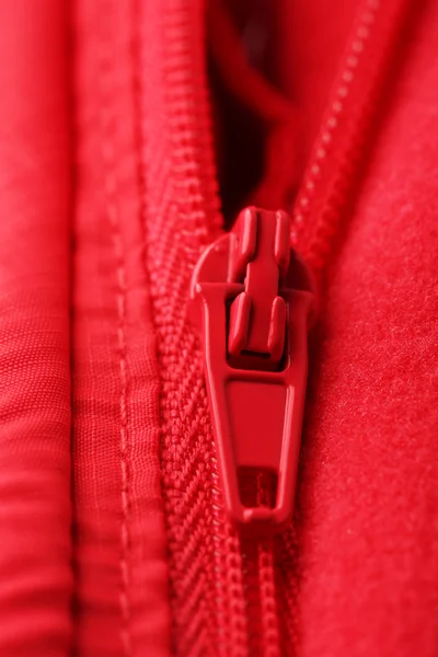 Zipper on clothes close up — Stock Photo, Image