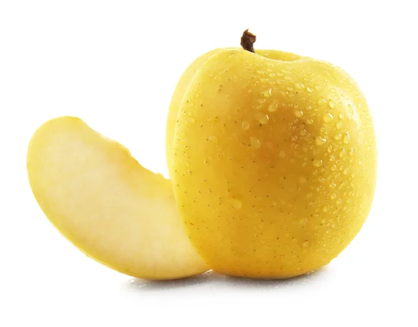 Juicy apple isolated on white — Stock Photo, Image