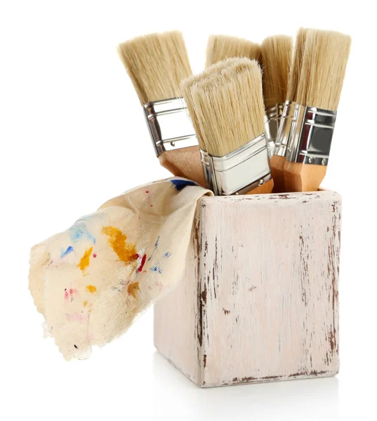 Paint brushes, isolated on white — Stock Photo, Image