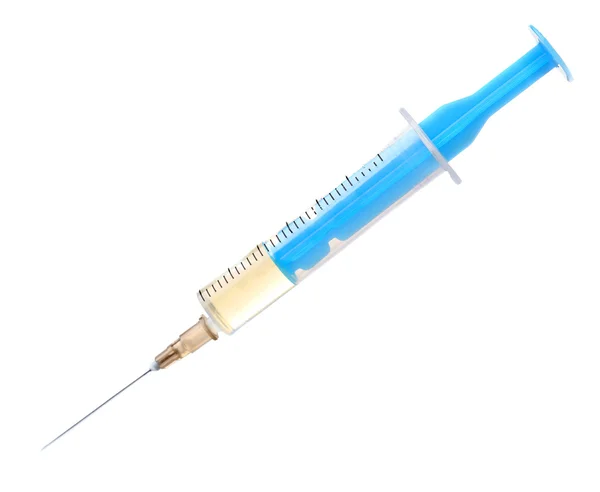 Medical syringe isolated on white — Stock Photo, Image