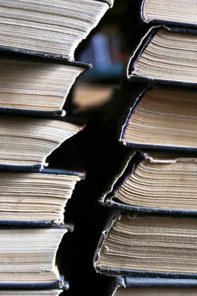 Bücherstapel, Großaufnahme — Stockfoto